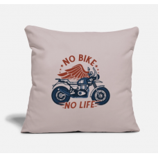 No Bike No Life Light Taupe Pillow